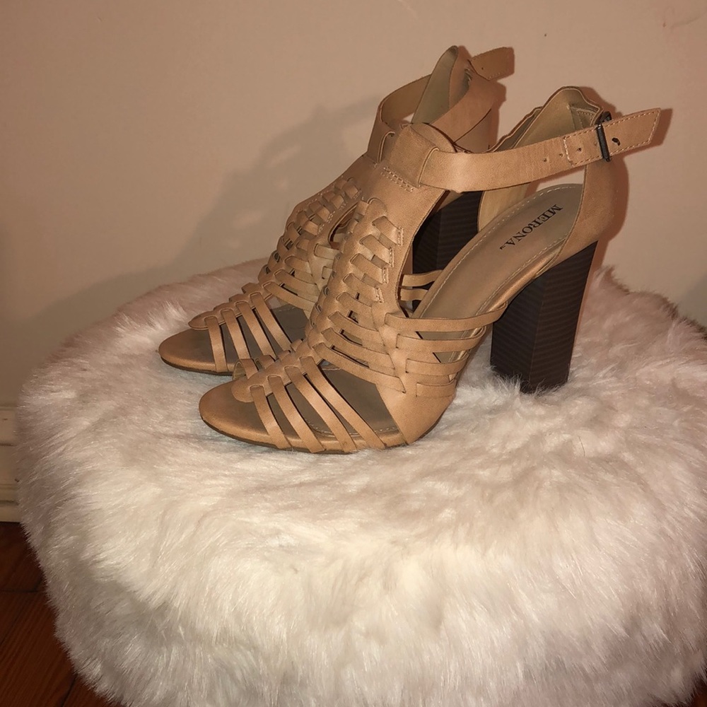 Caged heel bootie